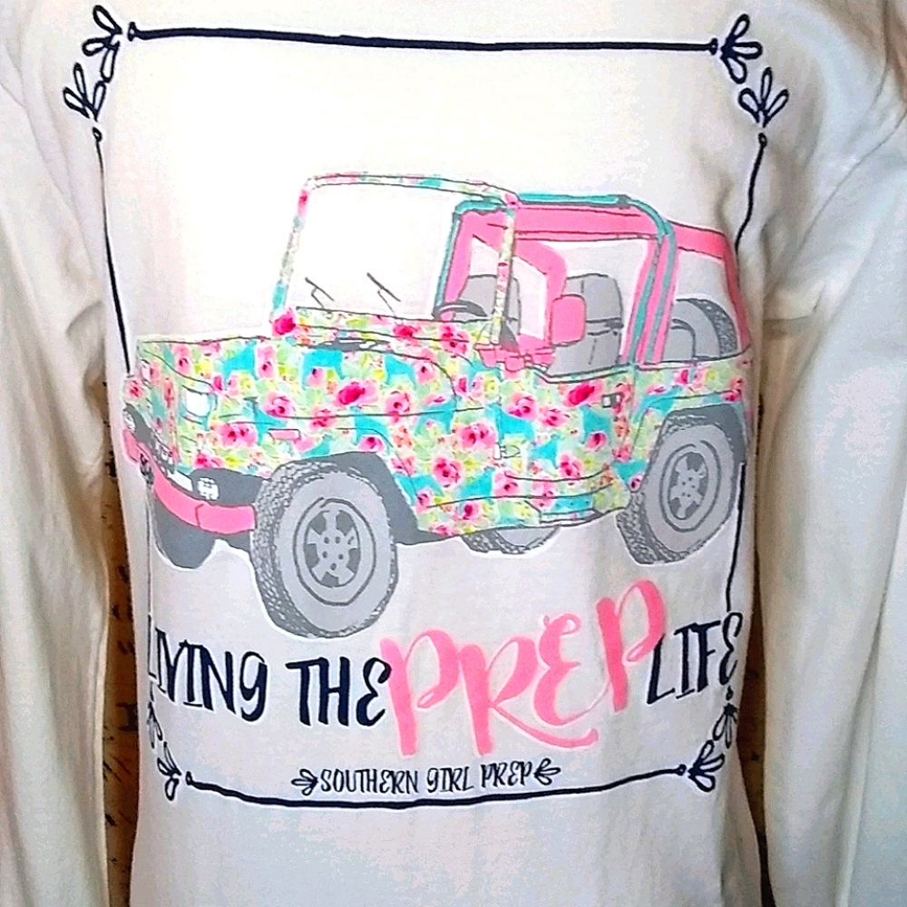 Jeep Southern Girl Prep long sleeve t-shirt S